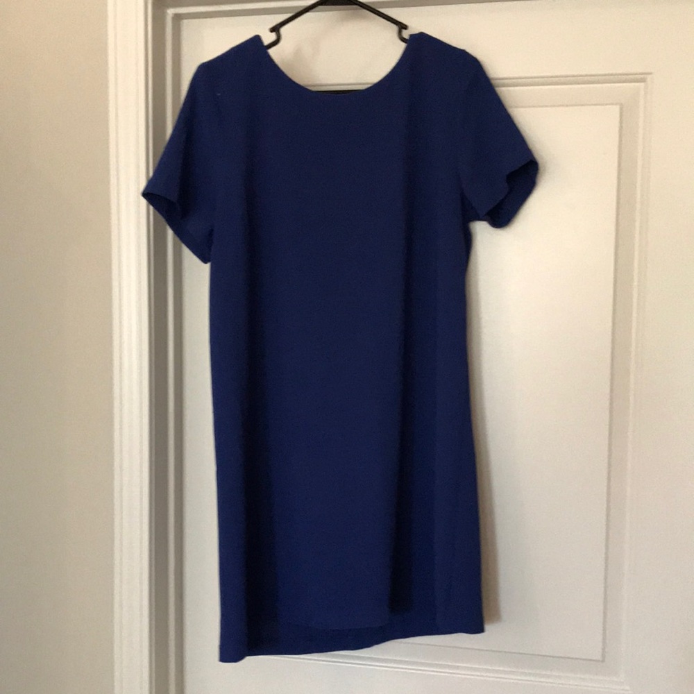 Blue shift dress